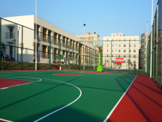 硅PU球場-藍球場